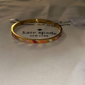 Kate spade pink & gold bangle bracelet